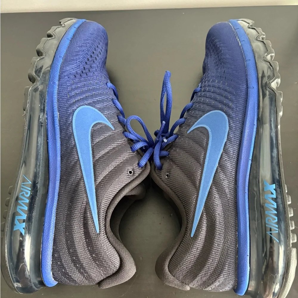 New Nike Air Max 2017 Hyper Cobalt Deep Royal Blue Navy 849559-401 sz 8 Men's - Picture 6 of 8